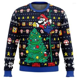 Mannen Hoodies 2023 Kart Lelijke Kerst Trui Gift Kerstman Trui Mannen 3D Sweatshirt En Top Herfst Winter Clothi