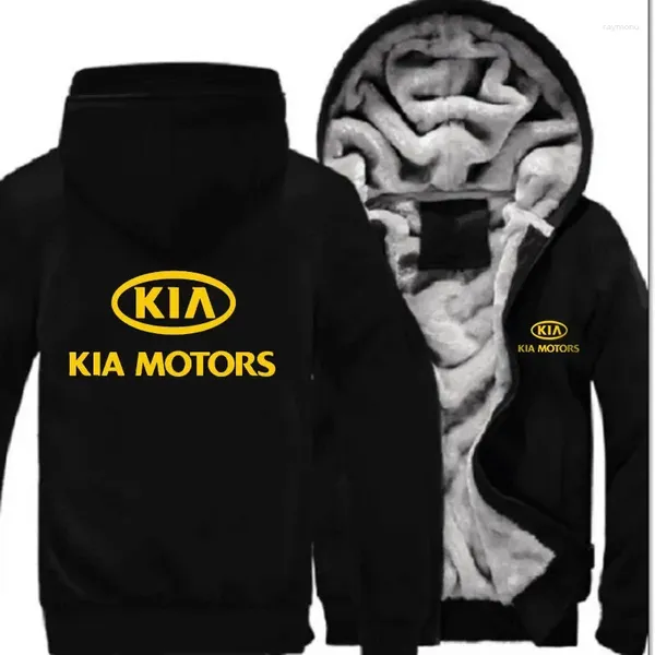 Sudaderas con capucha para hombre 2023 Kia Motors, Sudadera con capucha personalizada para hombre, chaqueta gruesa cálida y cómoda de camuflaje, abrigo, sudaderas informales