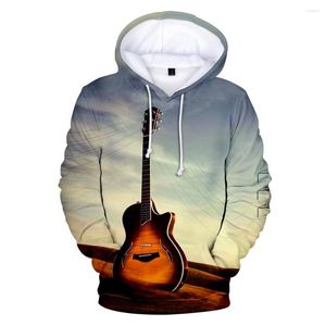 Sweats à capuche pour hommes 2023 Kpop Man Sweatshirts Vêtements Vêtements Nouveauté Sweat à capuche Costume Guitare 3D Imprimer Casual Capuche pour enfants et adultes