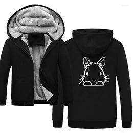 Heren Hoodies 2023 Mooie gewatteerde sweatshirts Men Winter Dikke ritsers Heren Warm Fleece Brandkleding Tracksuit