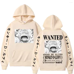 Mannen Hoodies 2023 Luffy 5 Gear Zonnegod Nika Grafische Hoodie Mannen Vrouwen Mode Anime Trend Sweatshirts Hoge Kwaliteit tops