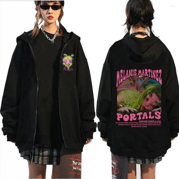 Sudaderas con capucha para hombre 2023, sudadera con cremallera de Melanie Martinez, jerséis holgados informales de Harajuku, regalo para seguidores, ropa de calle para hombre y mujer