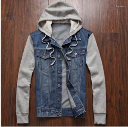 Hommes Hoodies 2023 Hommes Denim Vêtement Amovible Mâle Veste À Capuche Manteau