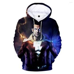 Hoodies masculins 2023 Film Shazam Men / femmes Sweatshirts d'automne Hiver Harajuku mode Soft Fashion décontractée à manches longues Chatiques