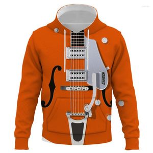 Sweats à capuche pour hommes 2023 printemps sweats à capuche hommes/femmes sweat impression 3D vêtements guitare Instrument veste Cosplay sweat à capuche mâle