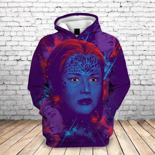 Sweat à capuche pour hommes, sweat-shirt du film Dark Phoenix, impression 3D, pull à capuche, hauts, vêtements, 2023