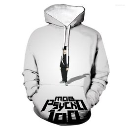 Sweats à capuche pour hommes 2023 Trendy Mob Psycho 100 3D imprimé hommes/femmes sport décontracté sweat à capuche pull mode anime hip hop sweat à capuche