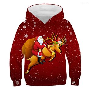 Mannen Hoodies 2023 Winter Kerst Trui Fleece Kerstman Sweatshirts Baby Jongens Meisjes Casual Jassen Tops 3D Gedrukt Kleding jas