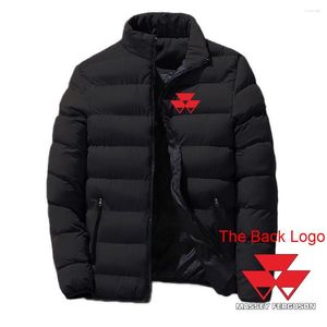 Sweats à capuche pour hommes 2023 hiver hommes Massey Ferguson Logo imprimé à la mode à capuche coton vêtements épaissir chaud marque couleur unie vers le bas