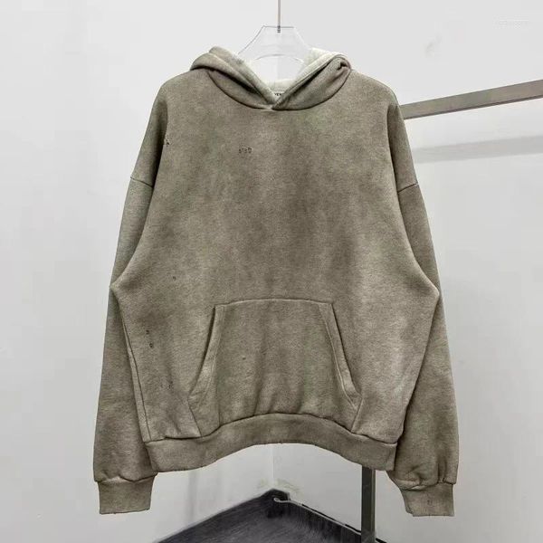 Sudaderas con capucha para hombre, Sudadera con capucha de gran tamaño teñida con lazo para hombre y mujer, jerséis gruesos de alta calidad, ropa de calle, sudaderas con capucha 2023