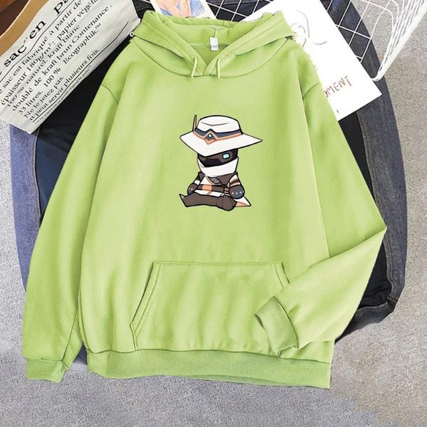 Sweats à capuche pour hommes 2024 Harajuku Anime jeu de tir Valorant Kawaii Cypher pull à capuche mode dessin animé Manga hiver décontracté Mannen Pullvoer