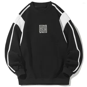 Sweats à capuche pour hommes 2024 printemps sweats hommes mode coréenne sweat à capuche ample noir blanc surdimensionné pull décontracté survêtement mâle