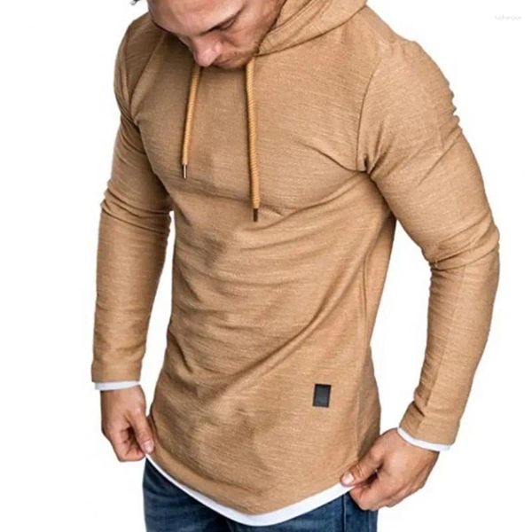 Sweats à capuche pour hommes 2024 Sweatshirts Couleur unie Homme À capuche Casual Pull à manches longues Hommes Sweat à capuche pour homme