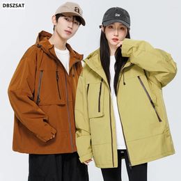 Heren Hoodies 2025 Herfst/winterjas Verdikte Warme Wollen Jas Casual Rits Vest Hoodie Harajuku Streetwear