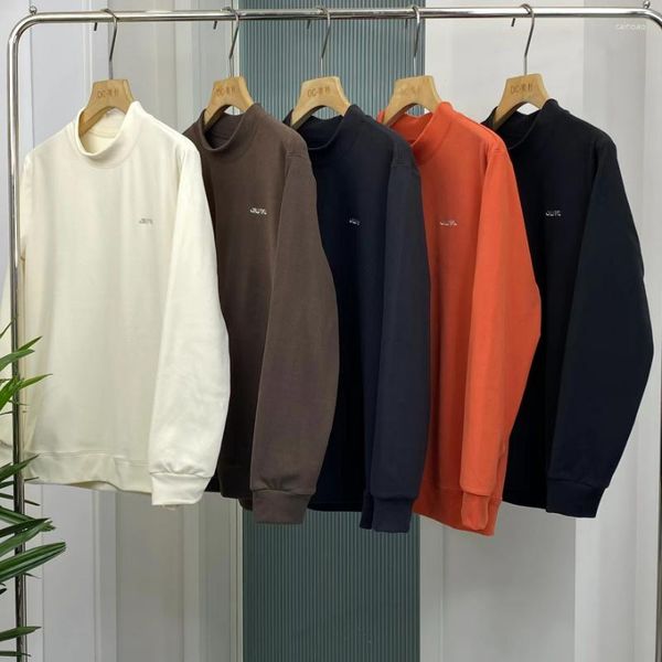 Sudaderas con capucha para hombres 23SS Ropa para hombres Sudadera con capucha para parejas Tecnología de cuello redondo de color puro Suéter de cachemira Absorbente de sudor Transpirable Tamaño L-4XL