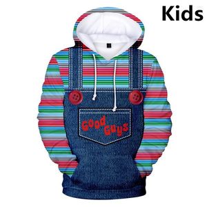 Sudaderas con capucha para hombres de 3 a 14 años Niños The Evil Good Guys Toy Impreso en 3D Sudadera con capucha para niño y niña Sudadera Chucky de Halloween Ropa informal para niños