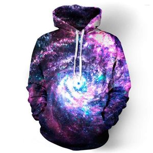 Heren Hoodies 3D Art Geometrie Grafische Sweatshirts Met Capuchon Casual Lente Herfst Kleding Mannen Oversized Jas Tops Sterrenhemel Truien