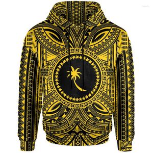 Sweat à capuche masculine 3d Chuuk State Coading of Arms Polynesian Tattoo Lapu Sun Tribal Printing for Men Kids Fashion Fashion Hoody Pullsul