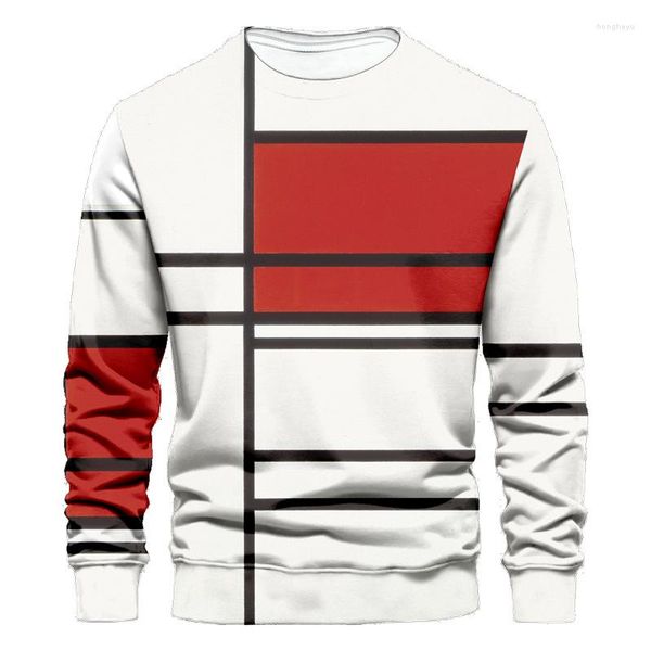 Sudaderas con Capucha para Hombres Estampado gráfico geométrico 3D Manga Larga Causal para Hombres Niños Hip Hop Sudaderas de Gran tamaño O Cuello Jersey Tops Ropa