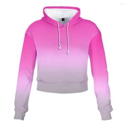 Heren Hoodies 3d gradiënt mannen en vrouwen hoge taille sexy sweatshirt met lange mouwen sweatshirt tops printen casual capuchon pullover vol