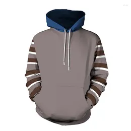 Sweat à capuche masculin 3D Pullover Jacket Cosplay Cosplay Costume Anime Sweatshirt Casual Automn Plus Size Whol