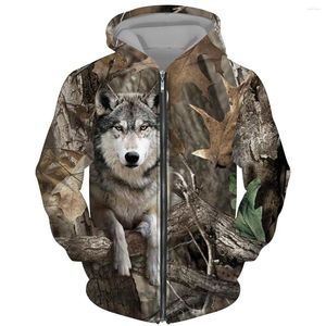 Sudaderas con capucha para hombre Gallo 3D Impreso Camuflaje Animal salvaje Jabalí Cremallera Sudadera con capucha Caza Sudadera con capucha al aire libre Abrigos de gran tamaño para hombres y mujeres