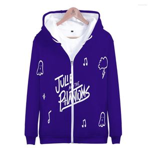 Heren Hoodies 3D Zipper Jackets Julie en The Phantoms Hoodie Boy Girl Sweatshirts Hip Hop Streetwear Kinderkleding Oversized