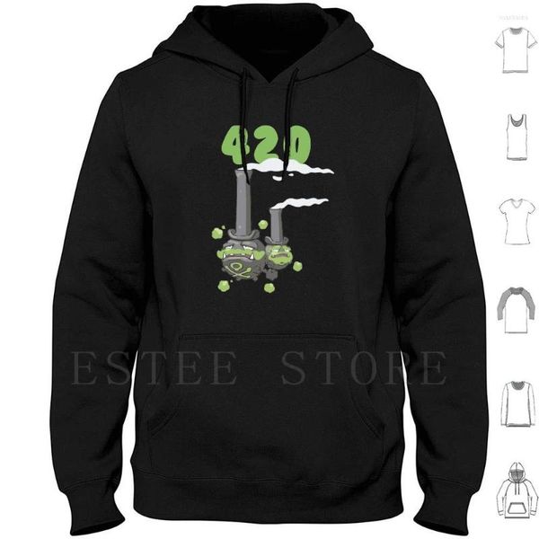 Sudaderas con capucha para hombre 420 Galarian Weezing Bong-Sword And Shield Manga larga Sword Bong