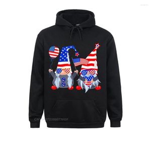 Sweats à capuche pour hommes 4th Of July Gnomes Shirt Funny American USA Patriotic Hoodie Funky Customized Long Sleeve For Men Clothes Labor Day