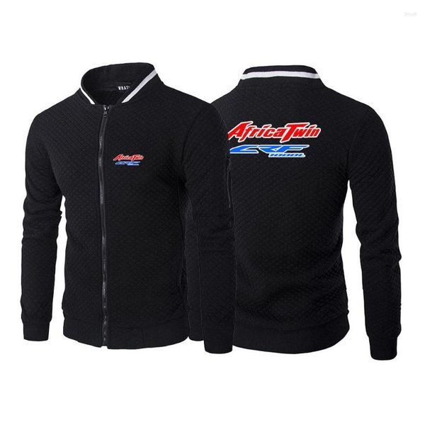 Sudaderas con capucha para hombre Africa Twin Crf 1000 L Crf1000 Hombres Estampado Casual Moda Primavera Otoño Seis colores Cremallera Cuello redondo Abrigo de alta calidad