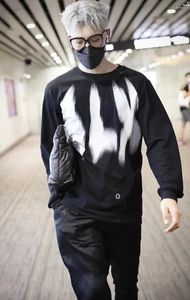 Sweats à capuche pour hommes ALYX 1017 9SM Graffiti Inkjet Logo T-shirt à manches longues Fonction urbaine Hommes Femmes Sweat-shirt noir