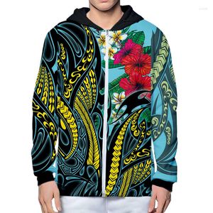 Heren Hoodies Amazing Polynesia Tribal Pattern Tattoo 3D Over gedrukte hoodie man Women Unisex Outsex Out -weipper pullover Sweatshirt Casual 4xl