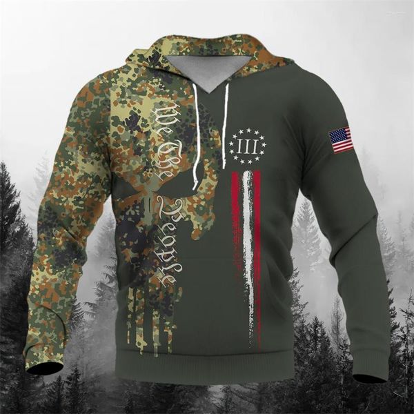 Sudaderas con capucha para hombre, sudadera con capucha del ejército estadounidense, camisetas de veteranos de EE. UU., jerséis con capucha, ropa de gran tamaño, moda de calle de manga larga para hombres