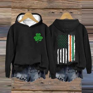 Herenhoodies Amerikaanse vlag Sweatshirt Iers shirt Dames Tops Top voor 3x jurkblouse