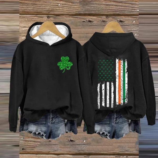 Sudaderas con capucha para hombre Sudadera con bandera americana Camisa irlandesa Tops para mujer Top para blusa de vestir 3x