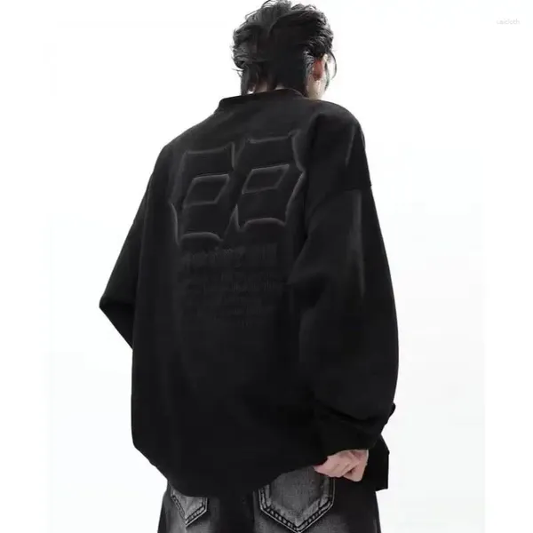 Sudaderas con capucha para hombre, sudadera con estampado personalizado Retro americano, moda coreana para hombres y mujeres, calle Y2K, Arte Simple suelto, Super Dalian