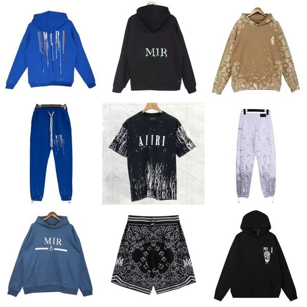 Sweats à capuche pour hommes Amirs Designer Sweats à capuche Couples Sweatshirts Top Haute Qualité Lettre de broderie Vêtements pour hommes Jumpers à manches longues Luxe Hip Hop Streetwear AC