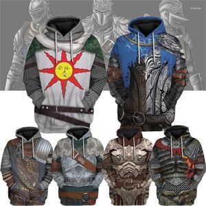 Sweat à capuche pour hommes et femmes, imprimé en 3d, Dark Souls, à la mode, décontracté, Cool, Sport, surdimensionné, haut ample