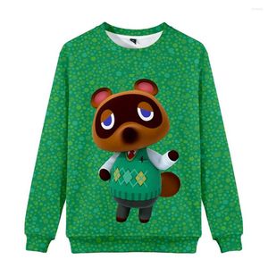 Heren Hoodies Animal Crossing Funny 3D O-Neck Sweatshirt Women/Men Fashion Long Sleeve Sweatshirts 2022 Casual Streetwear Trendy Style