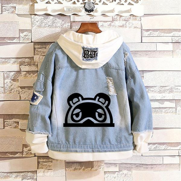 Hombre Sudaderas con Capucha Animal Crossing Tom Nook Jean Chaqueta con Capucha Abrigo con Capucha Ropa Deportiva Ropa de Calle Cool Moda Dibujos Animados Casual Diario Cosplay