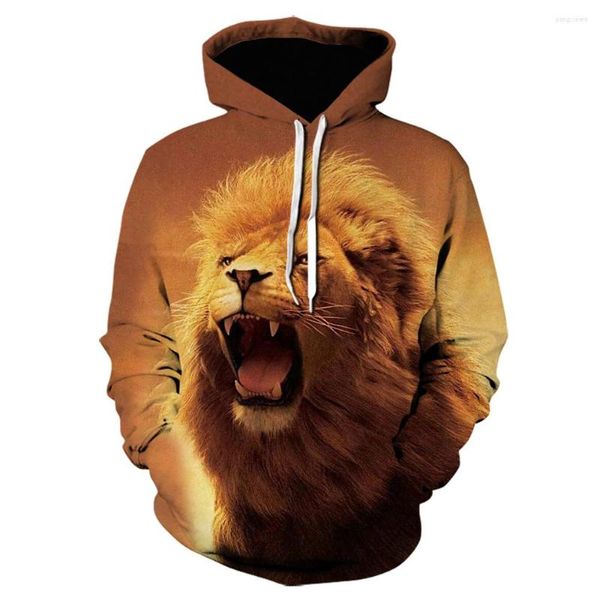 Sweats à capuche pour hommes Animal Lion/tigre imprimé en 3D mode hommes à capuche Harajuku Streetwear pull hiver automne sweat unisexe veste décontractée