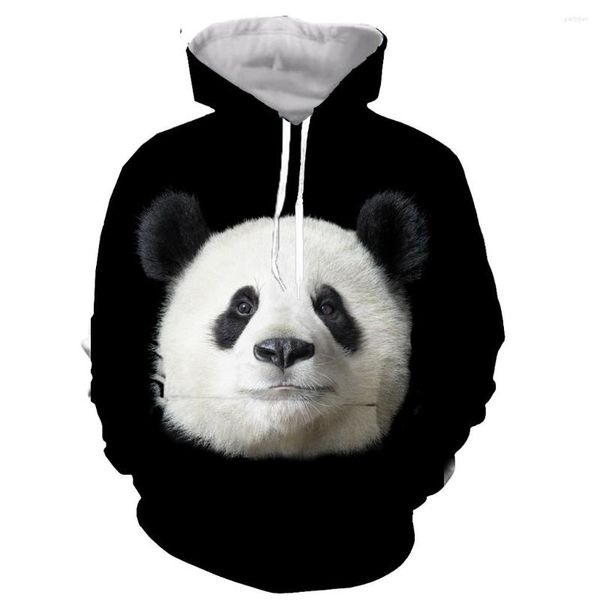 Sudaderas con capucha para hombre Animal Panda negro blanco moda divertida manga larga estampado 3D cremallera/sudaderas con capucha/sudaderas/chaqueta/hombres/mujeres