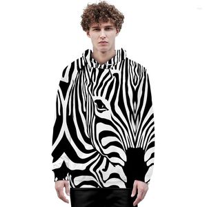 Sweat à capuche pour hommes, Costume Animal zèbre et cheval 3D, pull pour hommes et femmes, hauts décontractés à manches longues