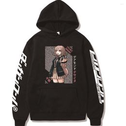 Sudaderas con capucha de Anime Danganronpa para hombre, chándal de moda para mujer, Sudadera con capucha de Hip Hop para hombre, ropa para niños, abrigo de estudiante Chiaki para niña