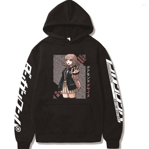 Hommes Hoodies Anime Danganronpa Sweat Femmes Mode Survêtement Hip Hop Hommes À Capuche Enfants Vêtements Fille Sweat Chiaki Étudiant Manteau