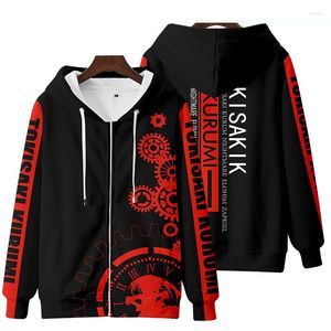 Sudaderas con capucha para hombre Anime Date A Live Cosplay Tobiichi Origami Tokisaki Kurumi Hombres Mujeres Sudadera de manga larga Harajuku Chándales