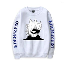 Heren Hoodies Anime Edens Zero 2d Print O-Neck Sweatshirt Harajuku Round Collar Unisex Men/Women