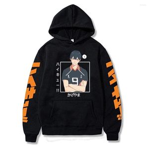 Sweats à capuche pour hommes Anime Haikyuu Kageyama Tobio Sweat-shirt décontracté