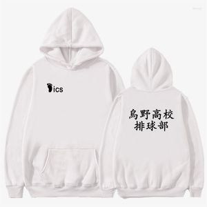 Sweats à capuche pour hommes Anime Haikyuu sweats hommes femmes mode impression Cosplay Costume Hip Hop régulier à capuche coton complet vêtements haut