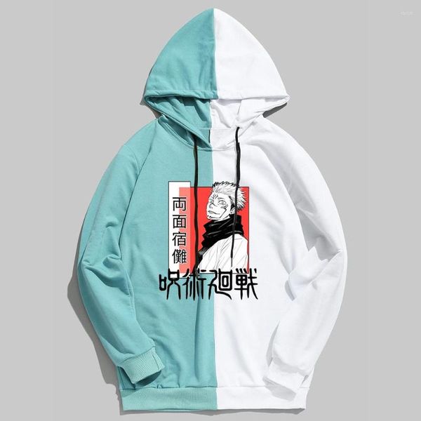 Sweats à capuche pour hommes Anime Jujutsu Kaisen Maudit Roi Sukuna Ryoumen Gothique Dessin Animé Harajuku Streetwear Hommes À Manches Longues Sweats D'hiver